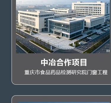 中冶合作项目-重庆市食品药品检测研究院门窗工程